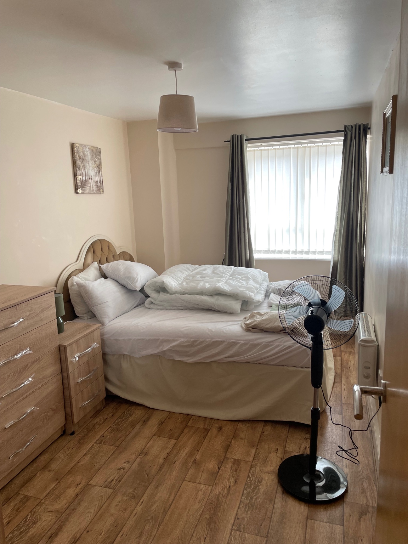 Bedroom before the final staging pass
